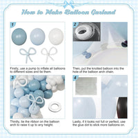 Kit Arche de Ballons Bleu Poussière, vue complémentaire 4