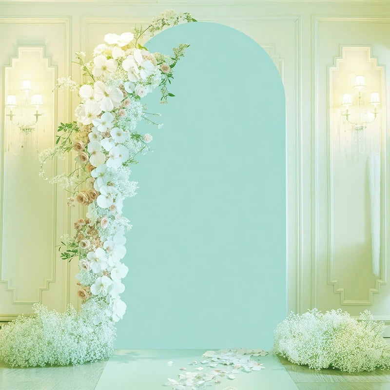Housse d'Arche de Mariage à Sommet Rond Ajustée, 7 Coloris, 5 Tailles