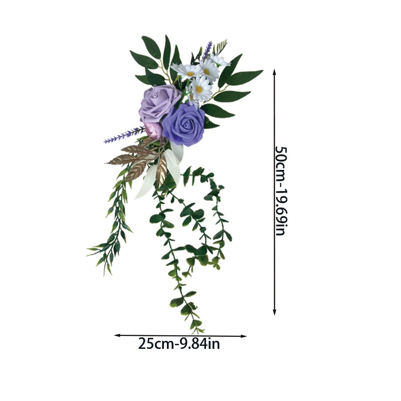 Composition de Fleurs pour Arche de Mariage, Violet et Lilas, vue complémentaire 6