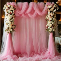 Voilage Tulle pour Arche de Mariage, Panneau de 75 × 600 cm, vue complémentaire 3