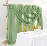 Voilage Arche de Mariage en Mousseline, 70 cm de Large, vue d'ensemble